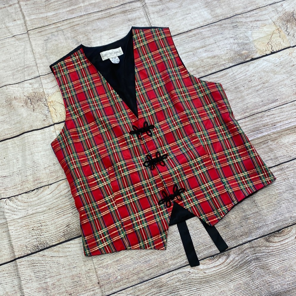 Vintage Plaid Vest